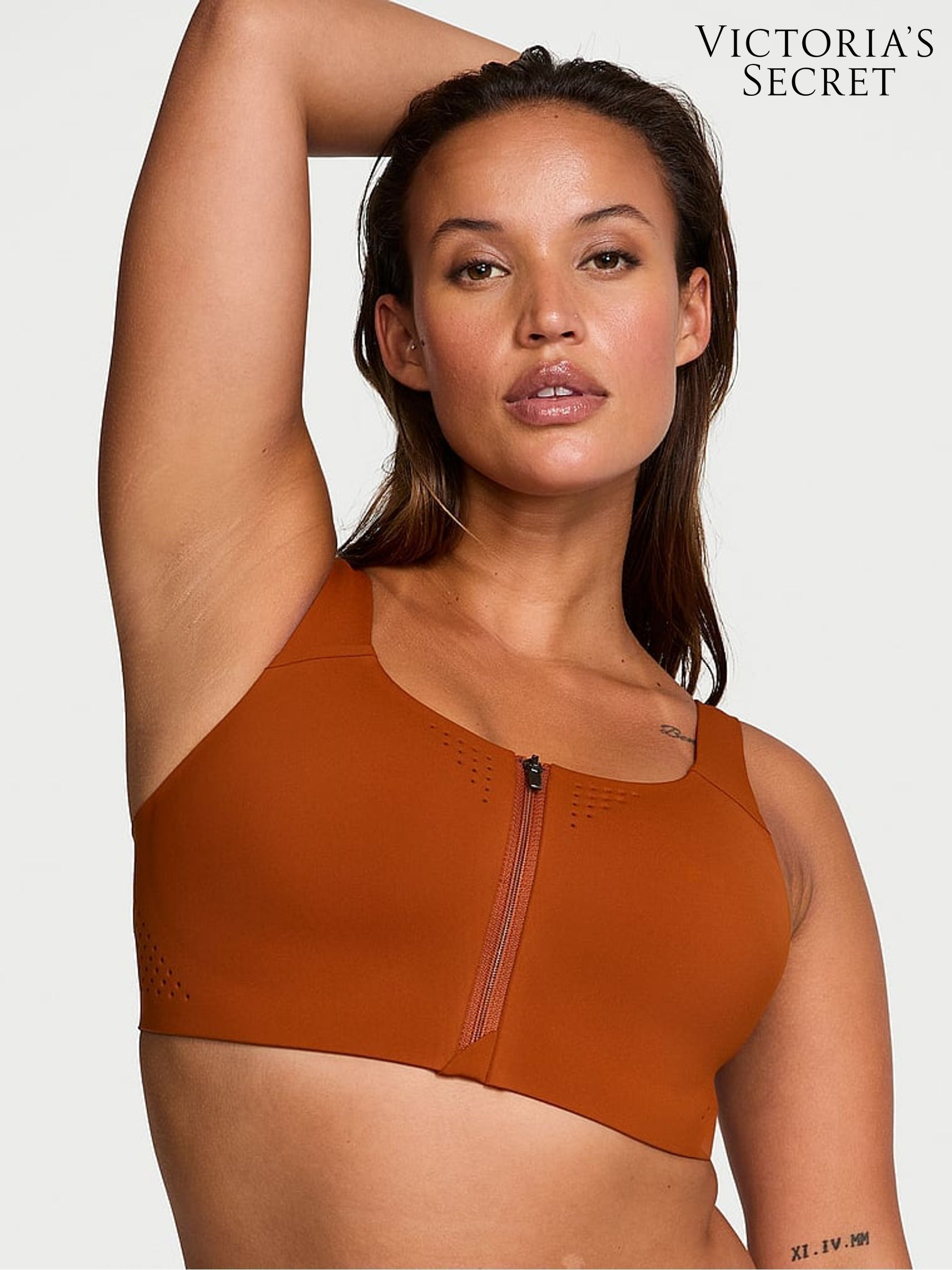 Etruscan Red Strappy Back Front Close Featherweight Max High Support Sports Bra (E39882) | €63