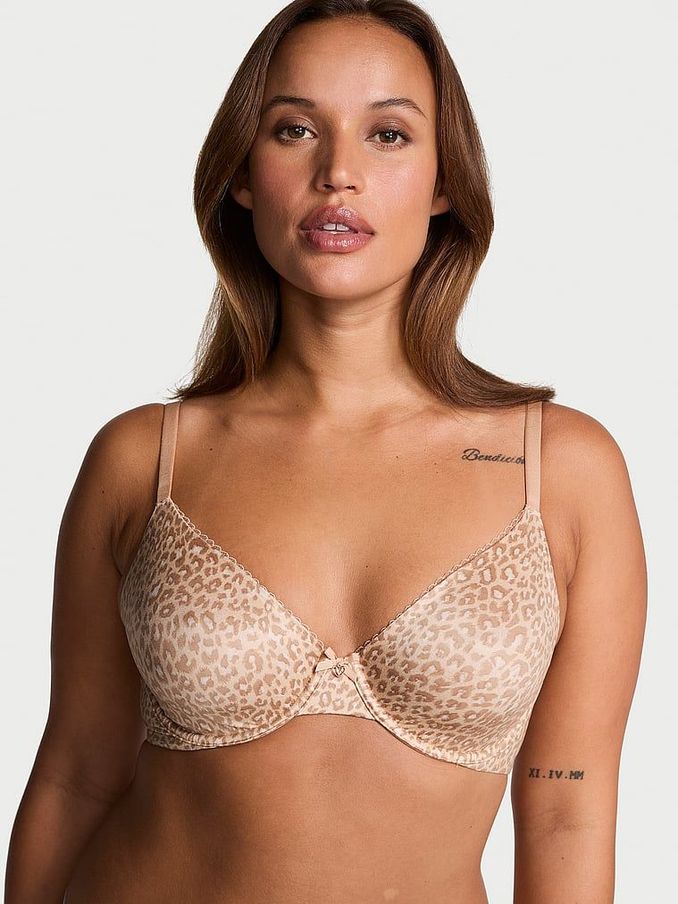 New Glam Leo Marzipan Nude Demi Invisible Lift Bra (E39894) | €39.50