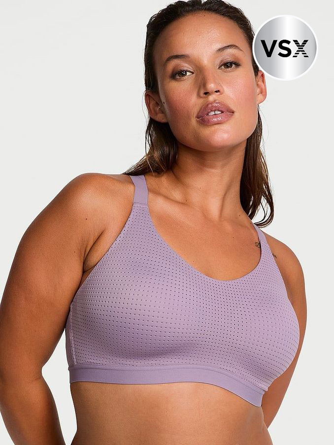 Dried Lavender Purple VSX Lightweight Mesh Medium Impact Sports Bra (E39896) | €25