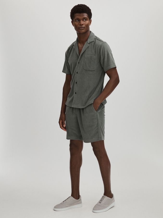 Paige Terry Drawstring Shorts in Grey (E42835) | €142