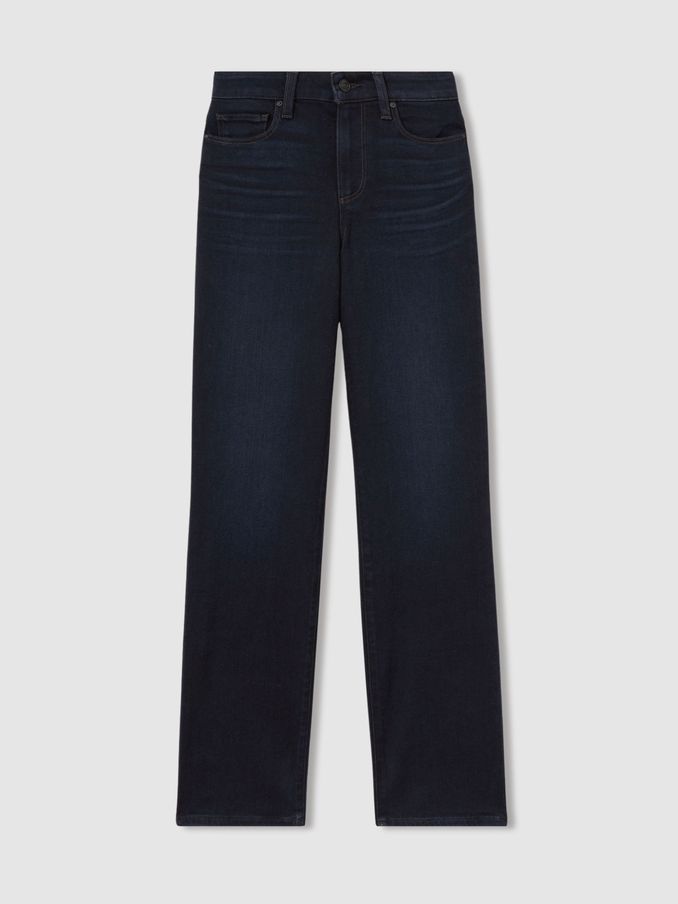 Paige High Rise Straight Leg Jeans in Duchess Blue (E43134) | US$329