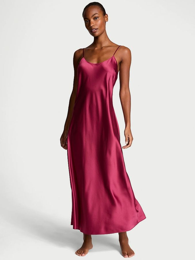 Campari Red Satin Maxi Slip (E43449) | €79
