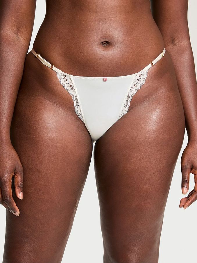 Coconut White Lace Trim Bikini Knickers (E43494) | €15.50