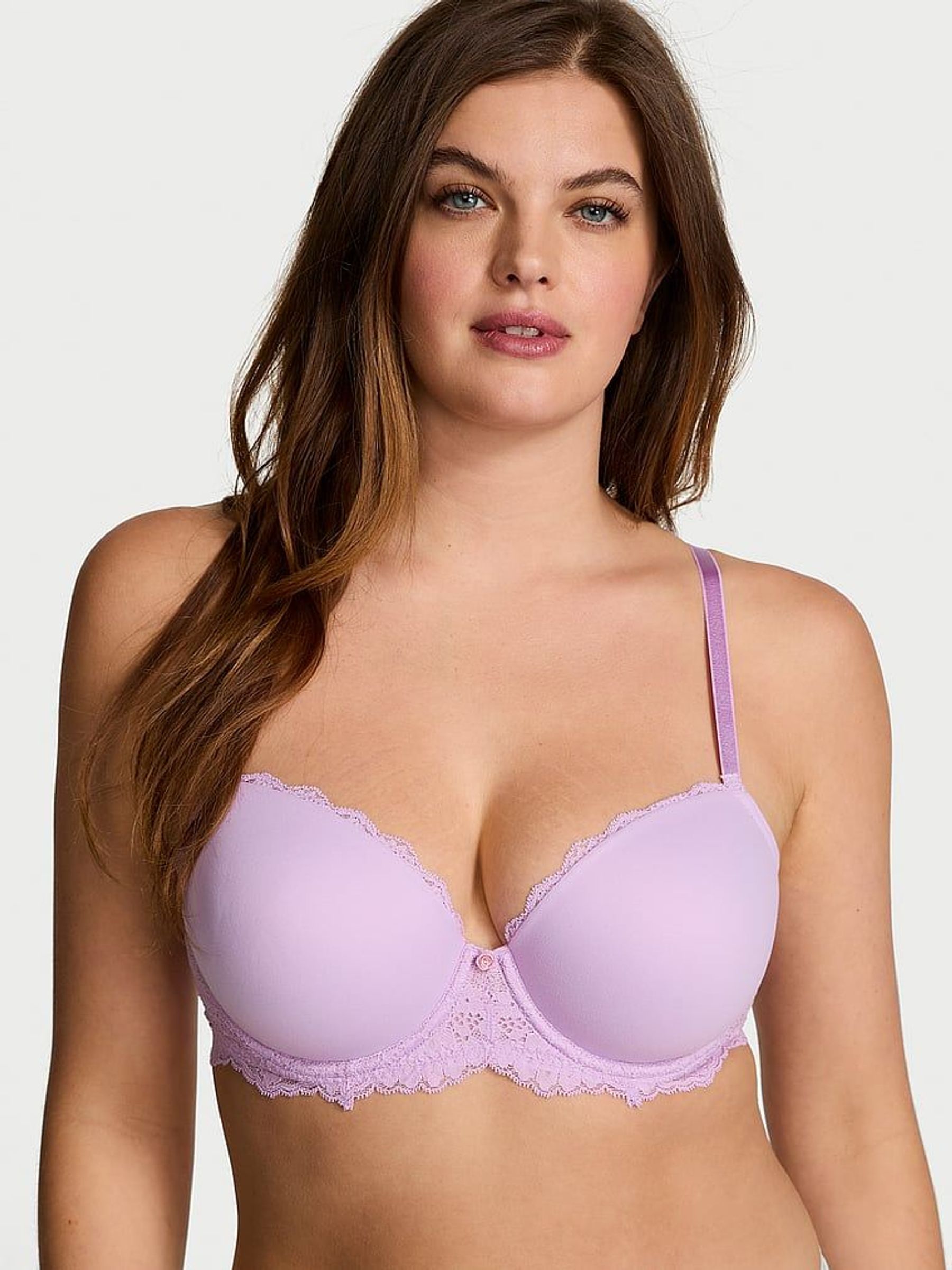 Lilac Purple Lightly Lined Demi Bra (E44044) | €52