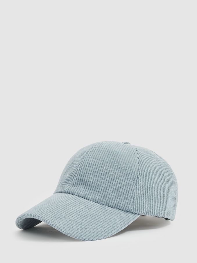Corduroy Baseball Cap in Soft Blue (E45229) | US$37