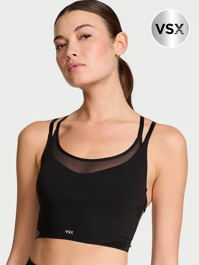 Black Longline Elevate™ Contour Low Support Sports Bra (E46509) | €52