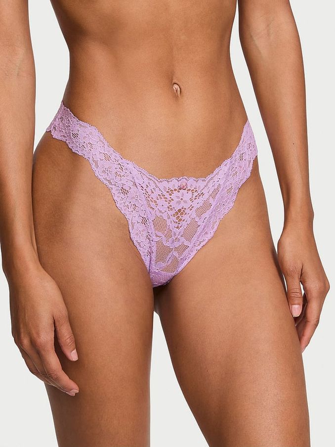 Lilac Purple Brazilian Lace Knickers (E46526) | €15.50