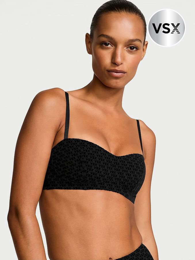 Black Balcony Elevate™ Logo Mesh Low Support Sports Bra (E46534) | €52