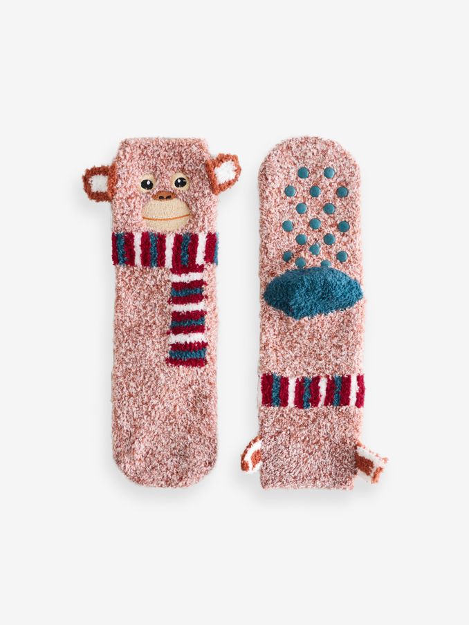 Orange Otto Fluffy Socks (E46553) | €5