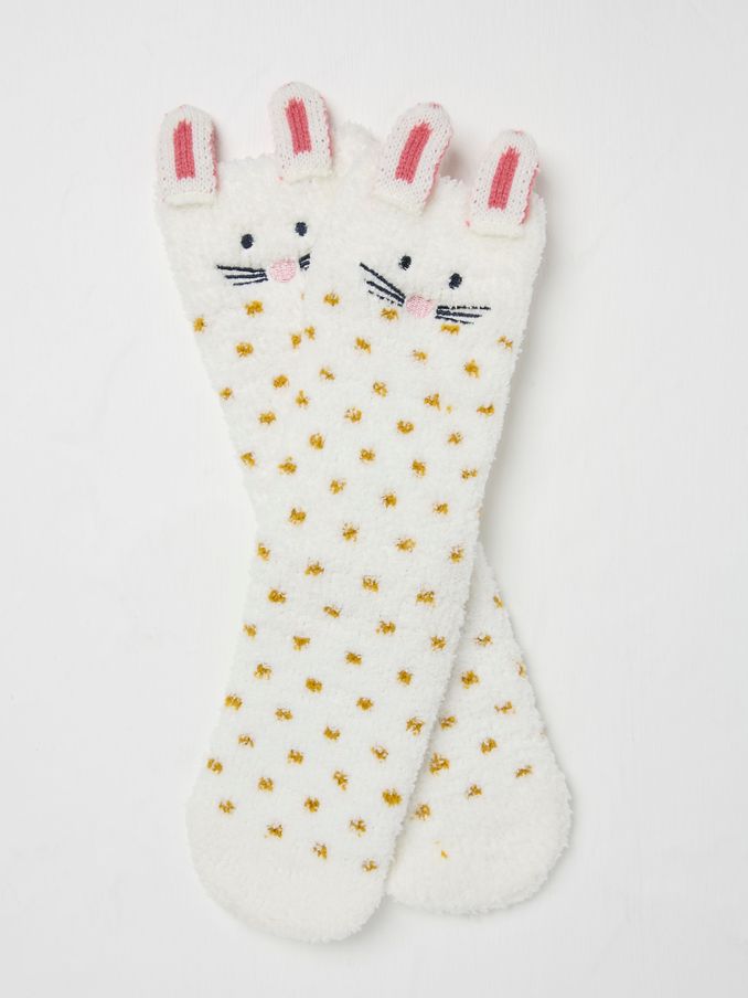 White Rabbit Fluffy Socks (E46555) | €5