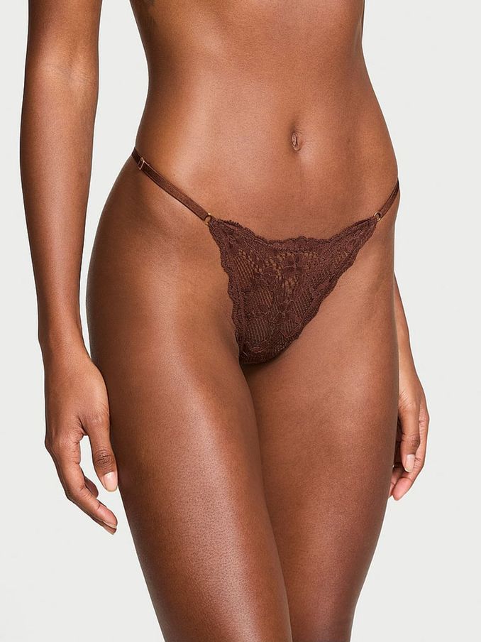 Ganache Nude G String Lace Knickers (E46622) | €15.50