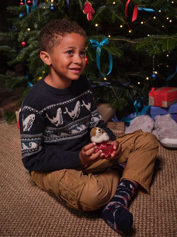 Navy Shelter Wilson the Whale Jumper (E46976) | $21