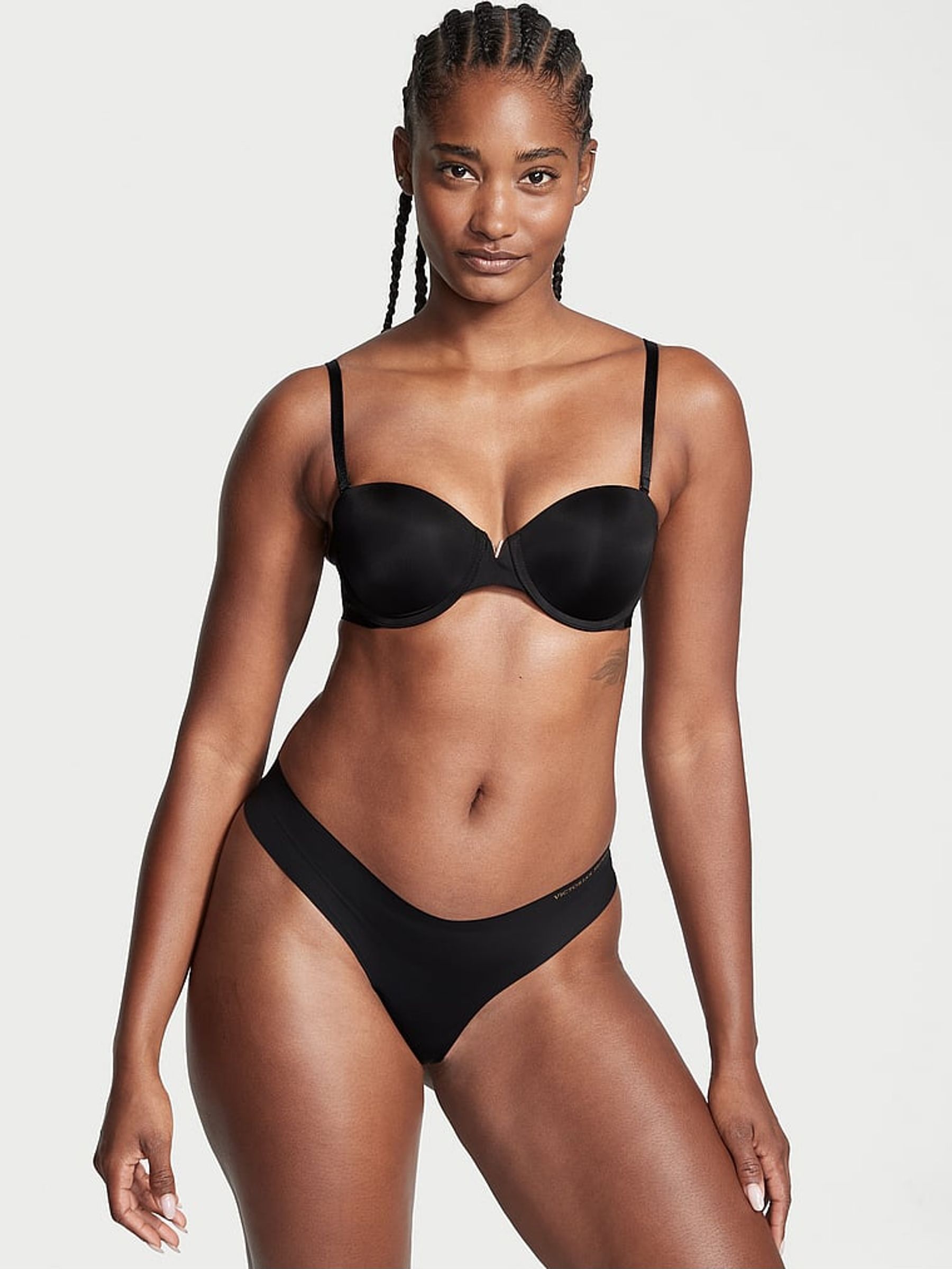 Black Strapless Push Up Strapless Bra (E49527) | €52