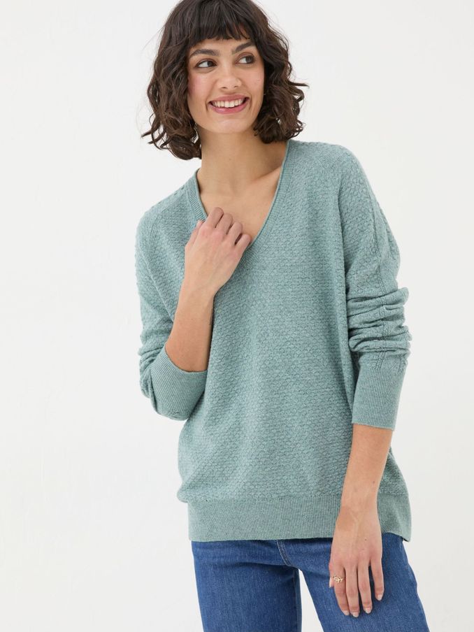 Arrabella Duck Egg Blue Jumper (E50054) | €39