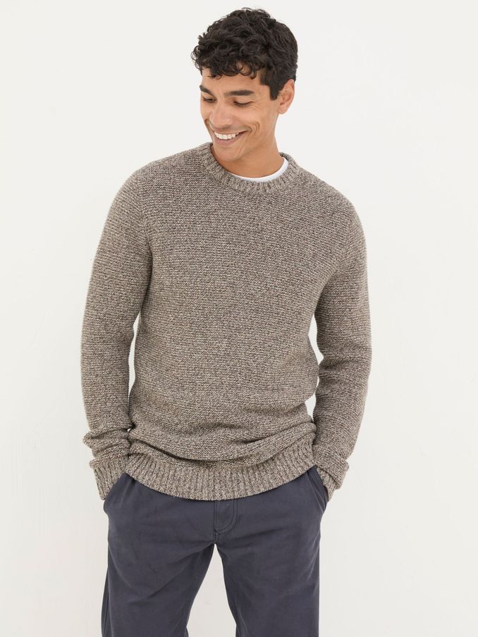 Hove Natural Crew Neck Jumper (E50066) | €46
