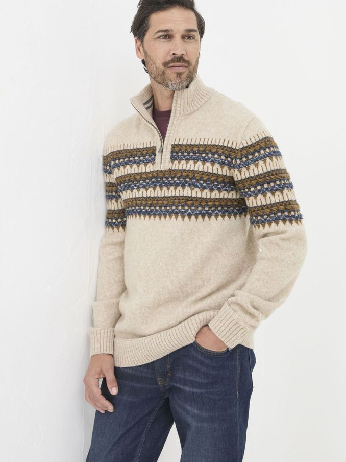 Ives Natural Half Neck Jumper (E50098) | €55