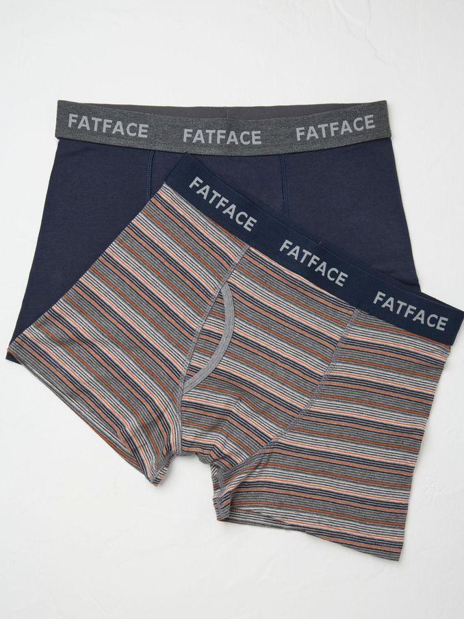 Blue 2 Pack Compton Stripe Boxers (E50188) | €10