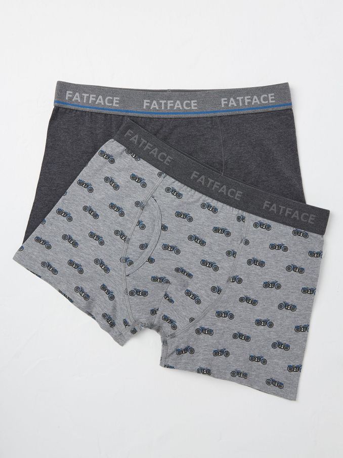 Grey 2 Pack of Motorbike Boxers (E50239) | €10