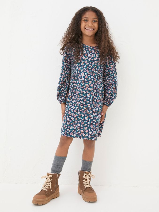 Rhea Blue Floral Dress (E50257) | €15