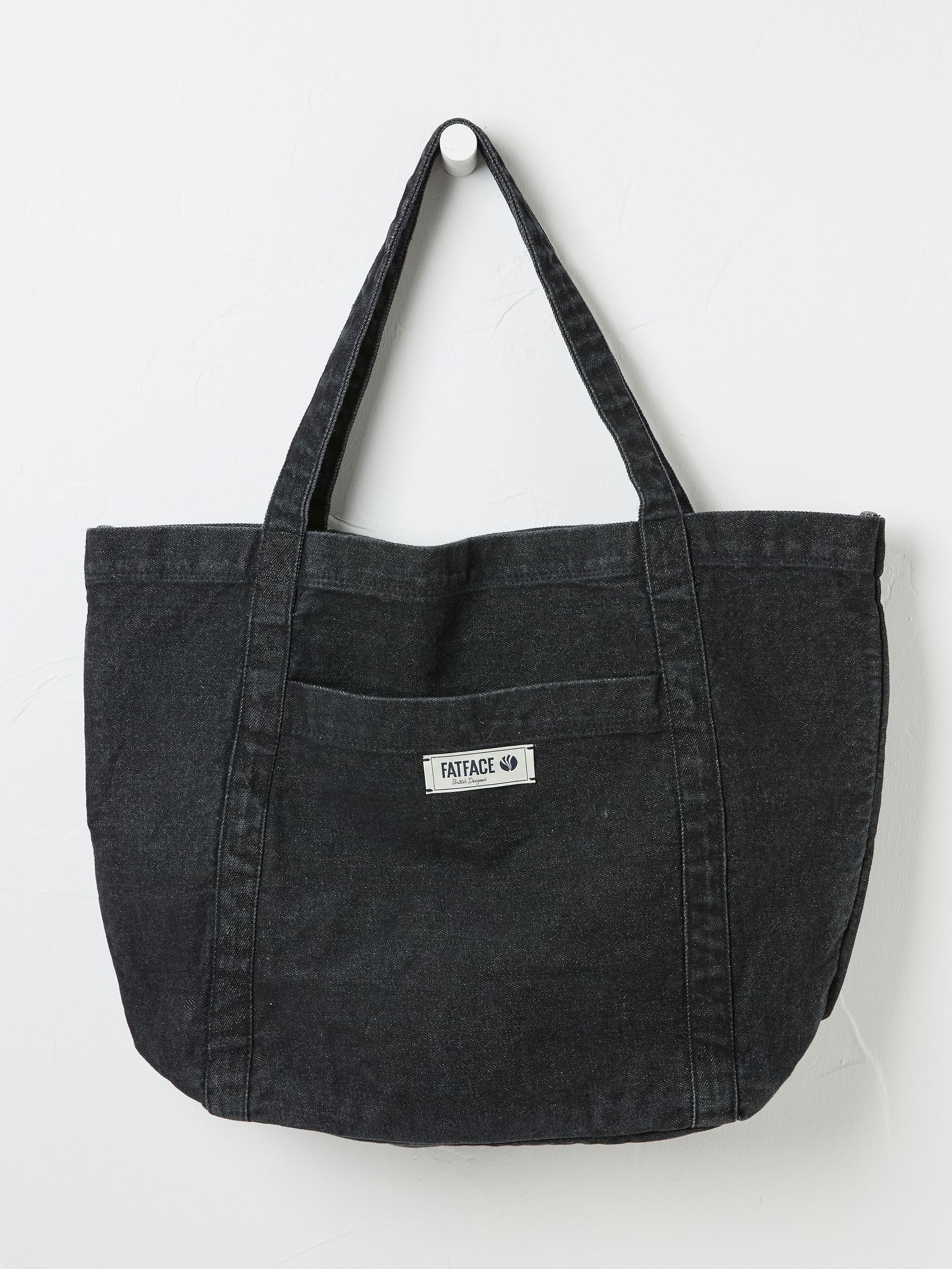 Astrid Black Pocket 100% Cotton Tote Bag (E50421) | €25.50