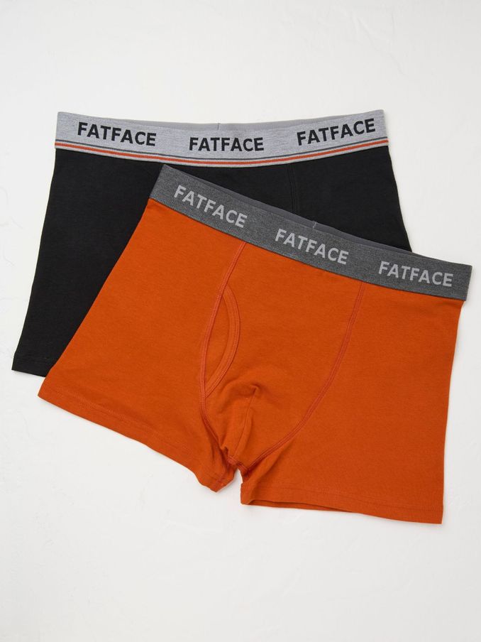 Orange Cotton Boxers 2 Pack (E50432) | €18