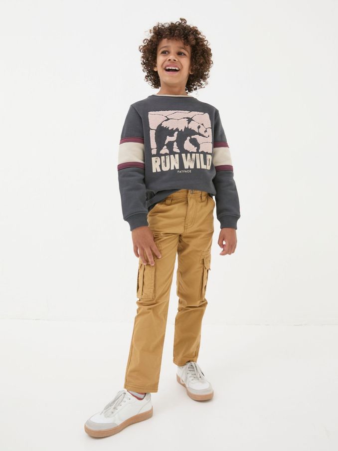 Lulworth Brown/Stone Cargo Trousers (E50452) | $18