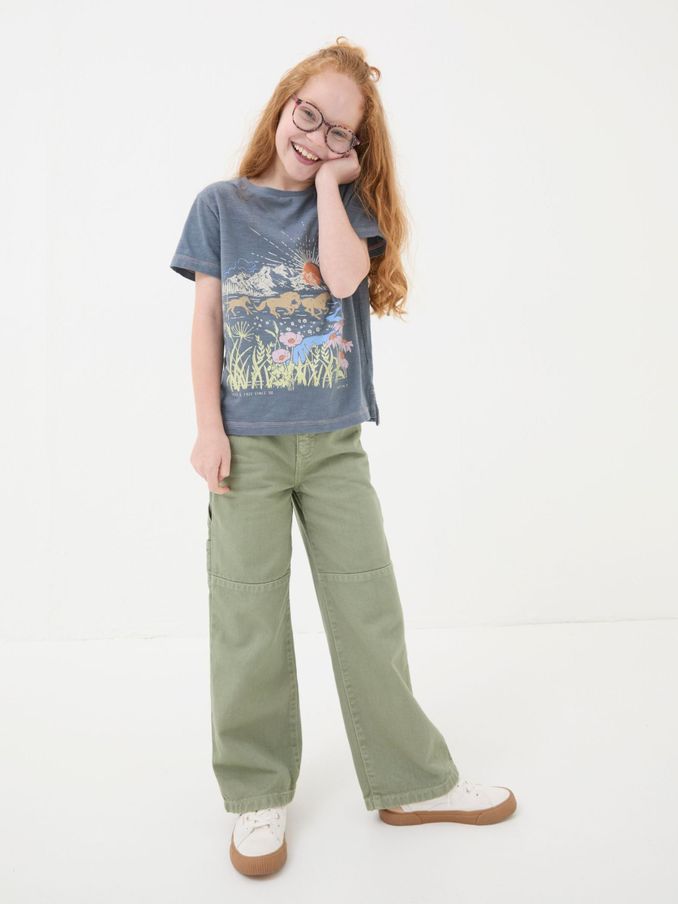 Grey Horse Graphic T-Shirt (E50473) | $9