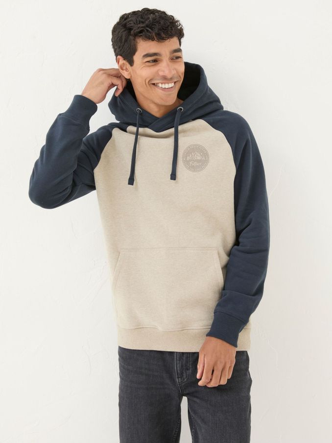 Brooke Navy Blue Graphic Hoodie (E50565) | €46