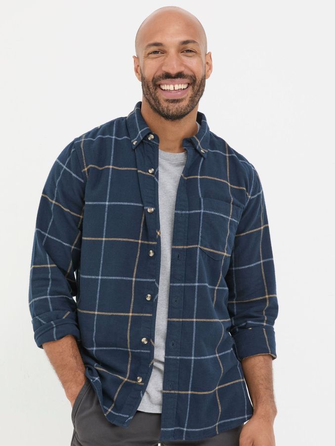 Blue Windowpane Check Shirt (E50646) | €39