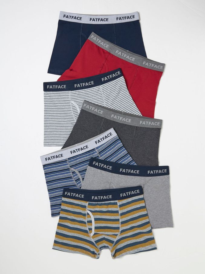 Black Stripe Boxers 7 Pack (E50662) | $76