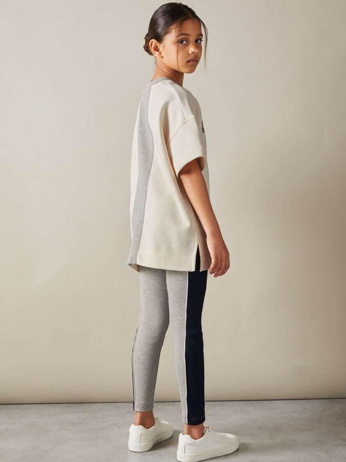 9-13 yrs Leggings and T-Shirt Set in Ivory (E50696) | US$41