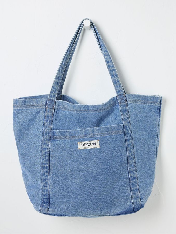 Astrid Blue Pocket 100% Cotton Tote Bag (E52021) | €25.50