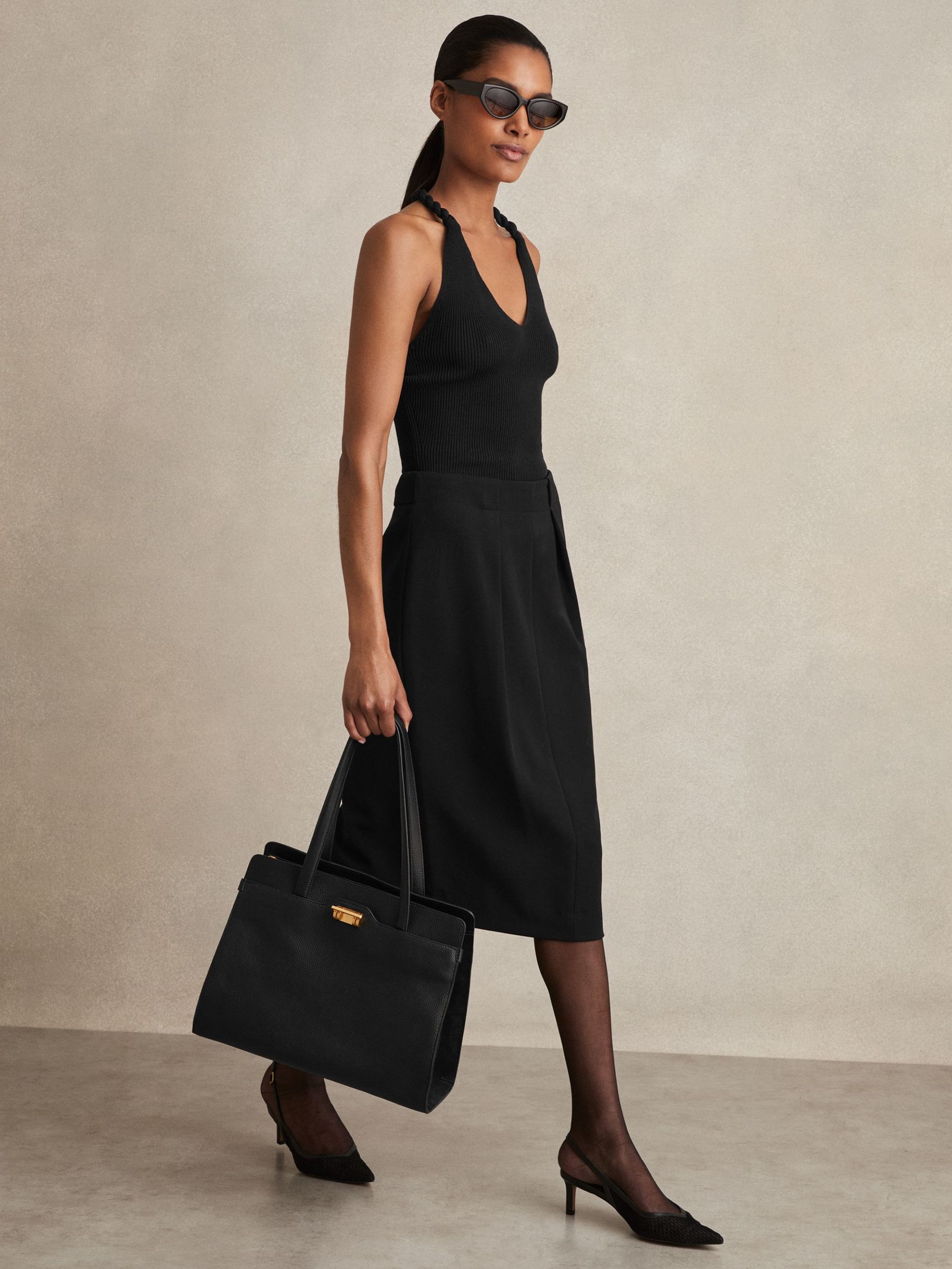 Tailored Midi Suit Skirt in Black (E52862) | €140