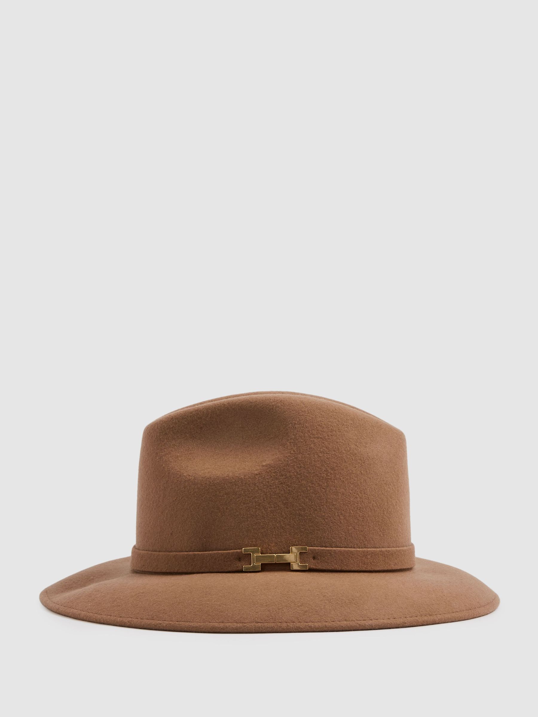 Wool Fedora in Camel (E54472) | CHF 115