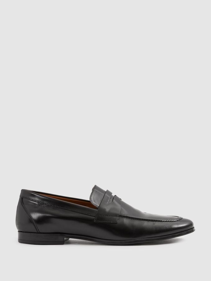 Patent Leather Saddle Loafers in Black (E54521) | €147