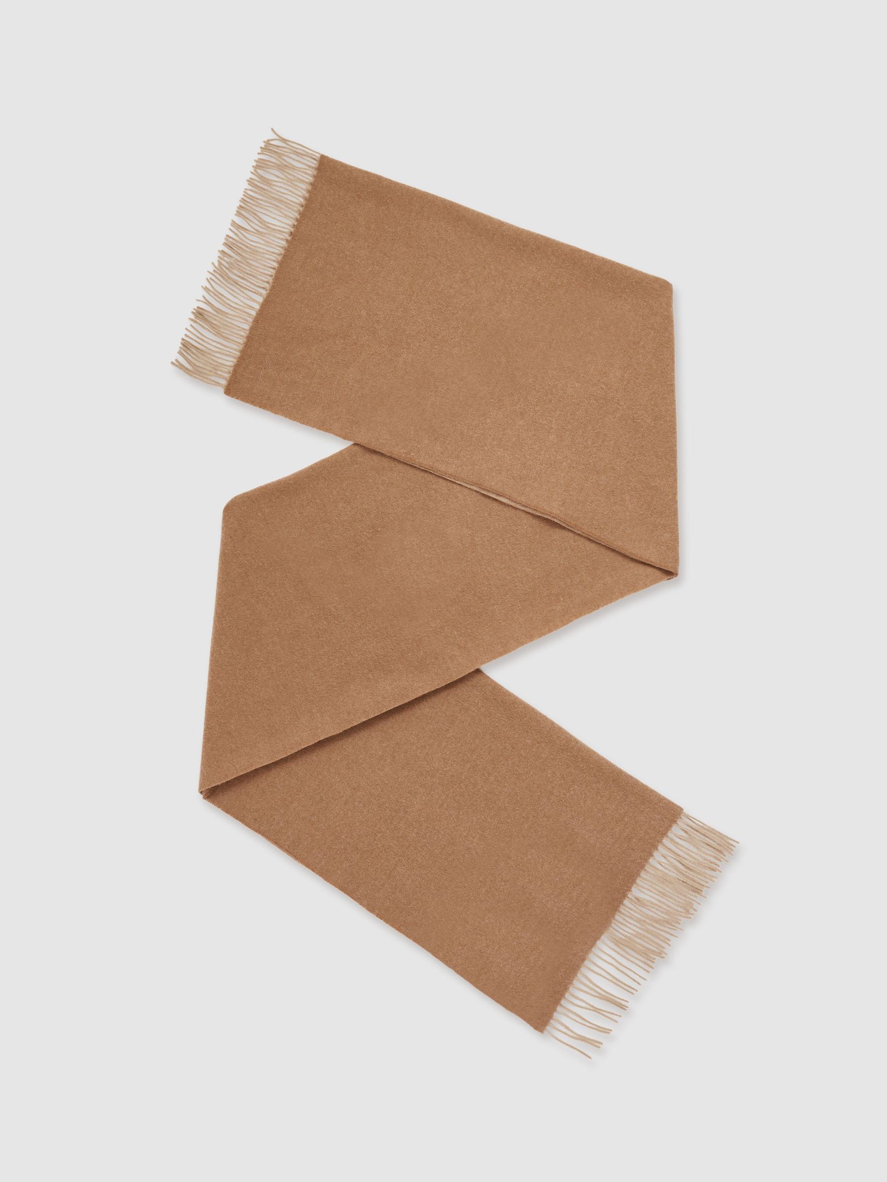 Wool-Cashmere Scarf in Biscuit (E55302) | $180