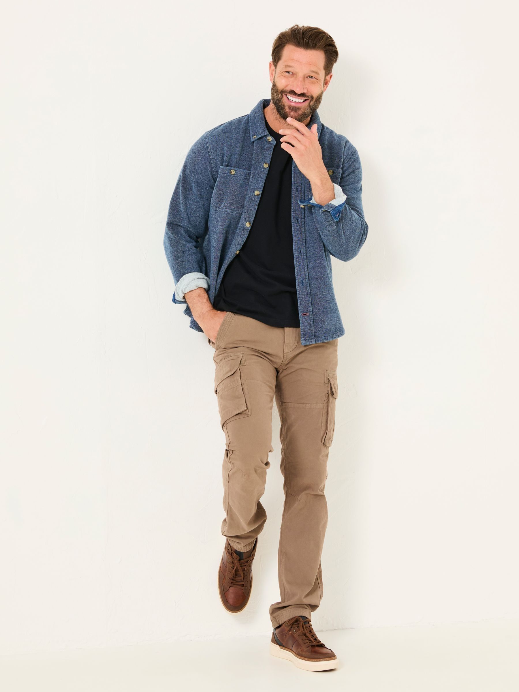 Breakyard Natural Dark Natural Cargo Trousers (E55866) | $103