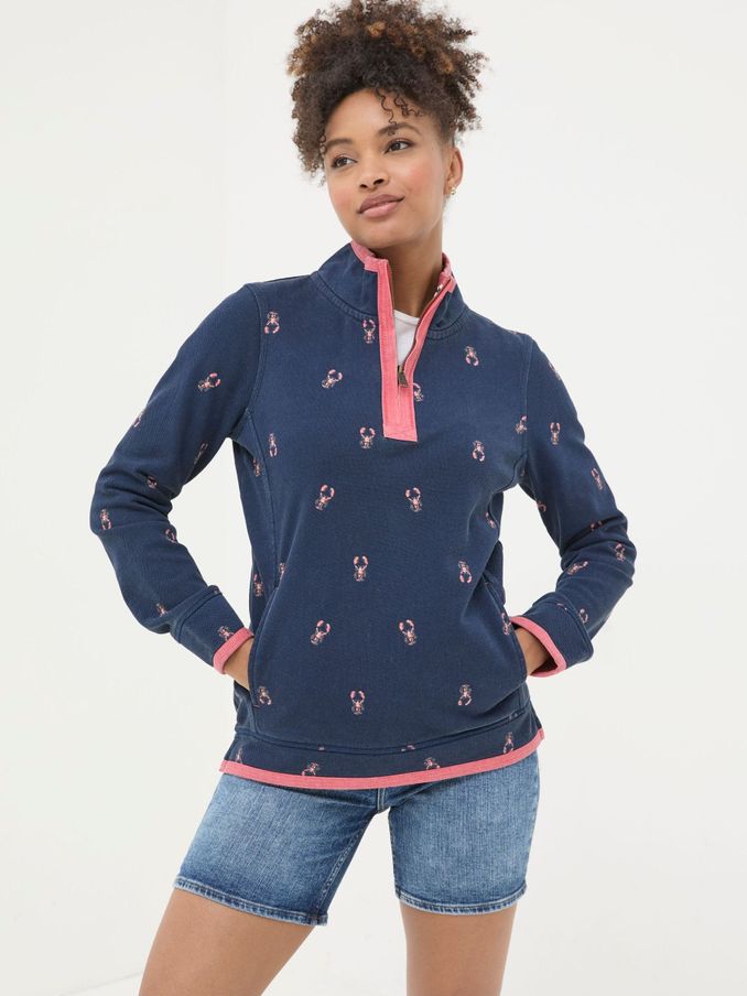 Airlie Blue Lobster Sweat Top (E56368) | €36