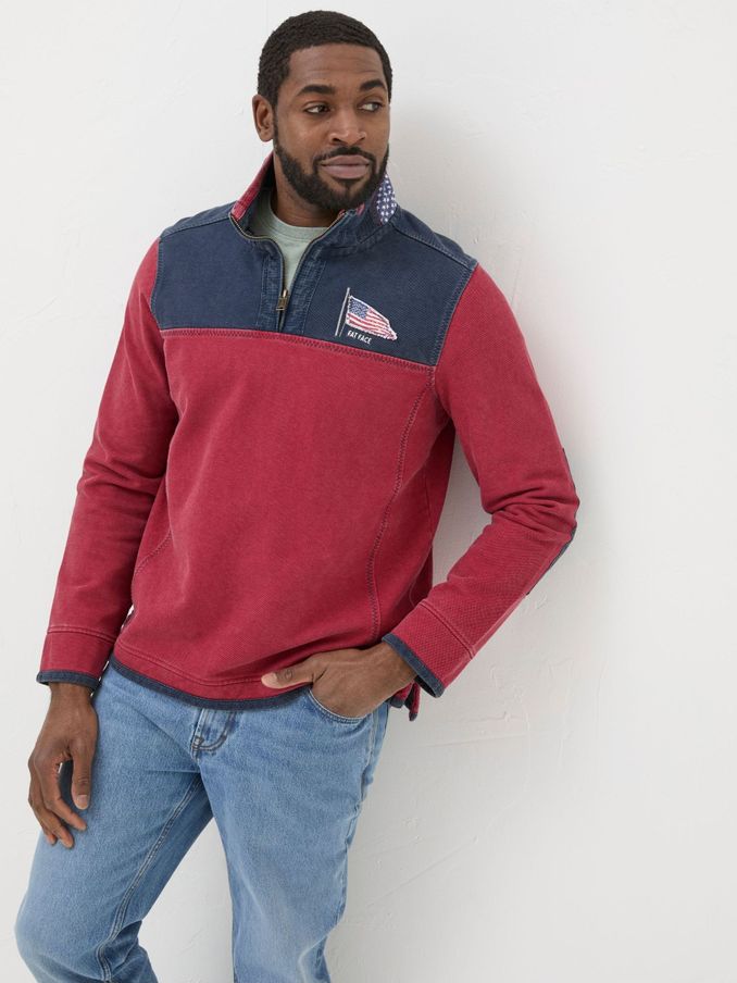 Airlie Red USA Sweatshirt (E56411) | $46