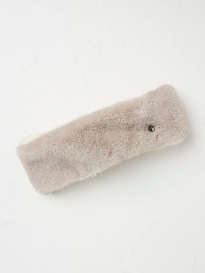 Natural Faux Fur Headband (E59885) | €13