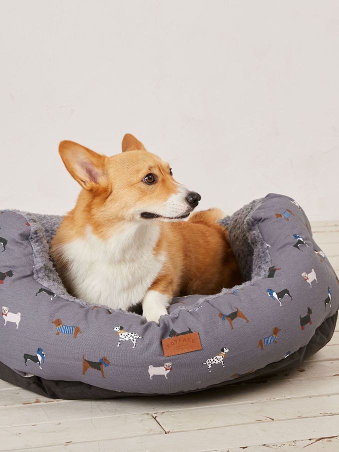 100% Cotton 89cm Marching Dogs Pet Bed