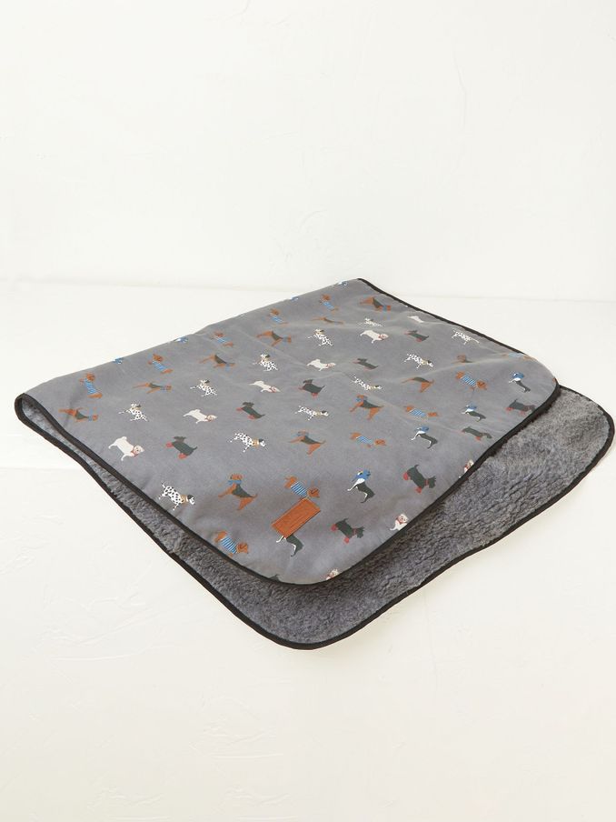 Grey Marching Dogs Pet Blanket (E60338) | $50