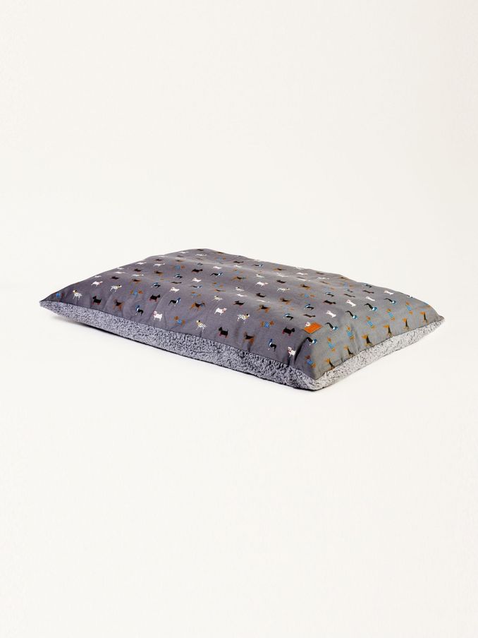 100% Cotton 87cmx138cm Marching Dogs Cushion Pet Bed