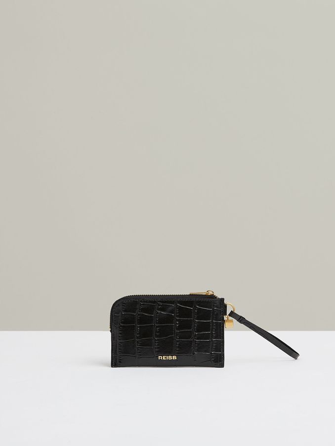 Leather Coin Purse in Black (E62924) | €55