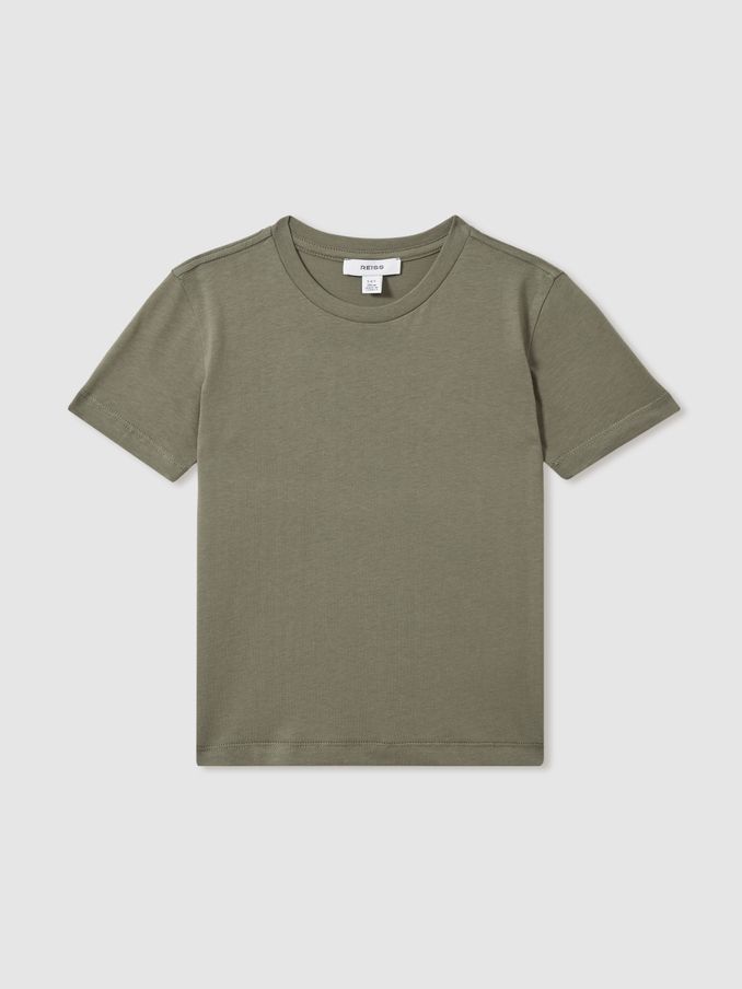 9-13 yrs Crew Neck T-Shirt in Lichen Green (E63229) | €10