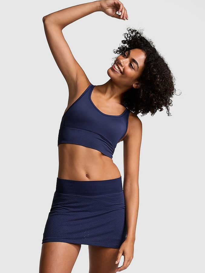 Midnight Navy Blue Seamless Drapey Skort (E66292) | €45