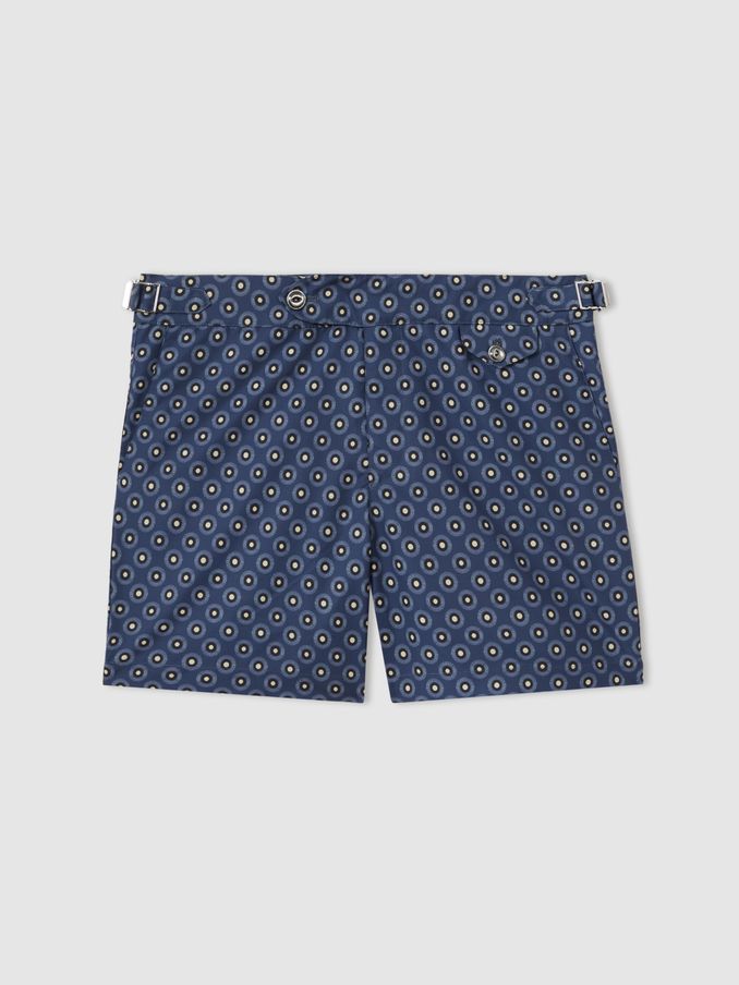 Hemingsworth Ikat-Print Zwemshort in Blauw (E67152) | € 148
