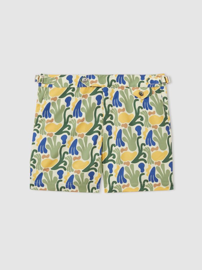 Hemingsworth Ikat-Print Zwemshort in Groen (E67154) | € 148
