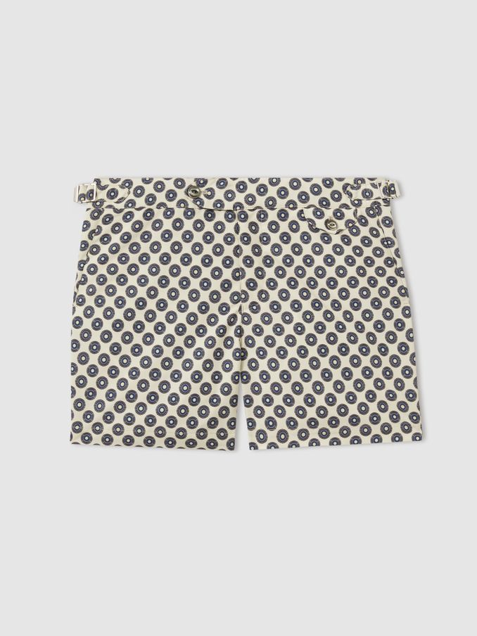 Hemingsworth Ikat-Print Zwemshort in Bone (E67157) | € 148