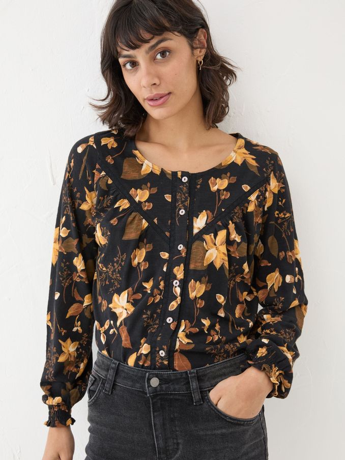 Black Wren Woodland Top (E68040) | $30